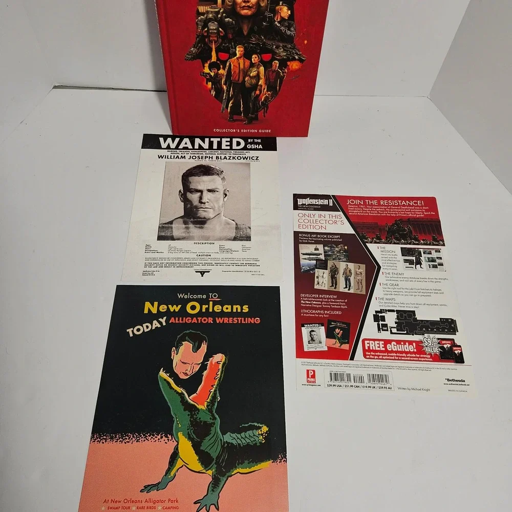 Wolfenstein II The New Colossus Collector's Edition Guide Prima Games Hardcover